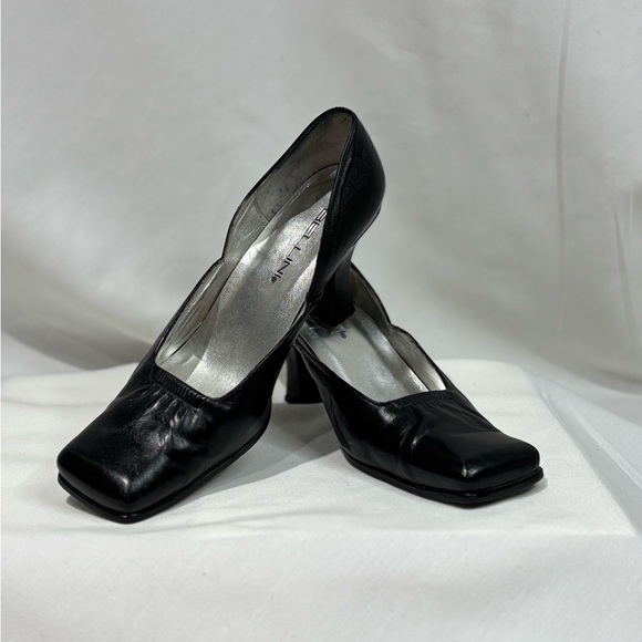 Bellini Shoes - Bellini Black Leather Heels